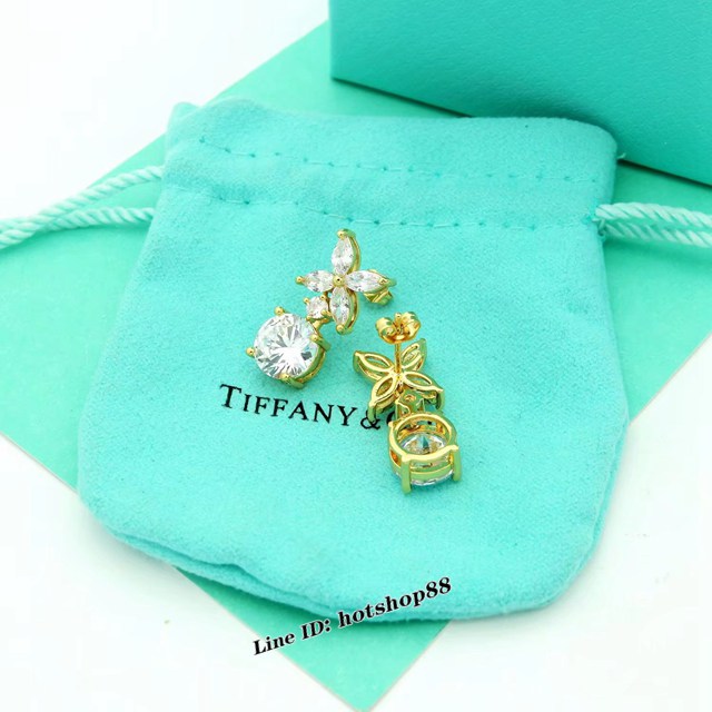 Tiffany新款鑽石耳吊耳釘 蒂芙尼馬眼Tiffany耳環 zgb3115